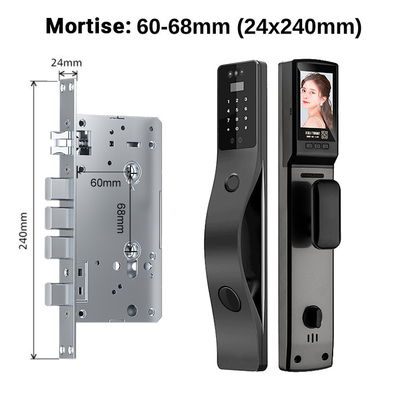 Glomarket Tuya Rozpoznawanie twarzy Smart Door Lock Security Digital Password Fingerprint Door Smart Locks