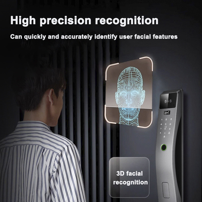Glomarket 3D rozpoznawanie twarzy Smart Door Lock Tuya Real Time Video Intercom Wifi Inteligentny zamek drzwiowy z odciskiem dłoni