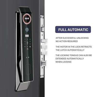 Glomarket Cena fabryczna Wi-Fi App Smart Door Lock Z rozpoznawaniem twarzy Biometryczny odcisk palca Cerradura Wsparcie Funkcja interfona