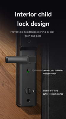 Glomarket Tuya Wi-Fi Smart Lock Aluminiowy Drzwi Drewniane Rozpoznawanie twarzy Odcisk dłoni Biometryczny Odcisk palców Cyfrowy Smart Lock