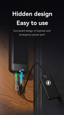Glomarket Tuya Wi-Fi Smart Lock Aluminiowy Drzwi Drewniane Rozpoznawanie twarzy Odcisk dłoni Biometryczny Odcisk palców Cyfrowy Smart Lock