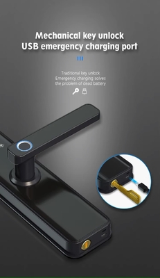 Glomarket Tuya Wifi Smart Door Lock With Cat Eye Cyfrowy Zamek Elektroniczny Odcisk Palca Smart Home