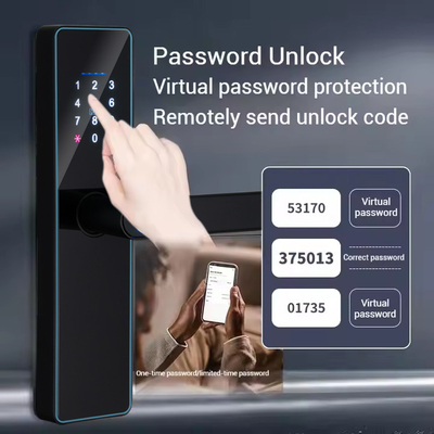 Glomarket Smart Cerradura Fechadura Digital Tuya Ttlock Zamknij Rfid Karta Hasło Odcisk palców Smart Door Lock