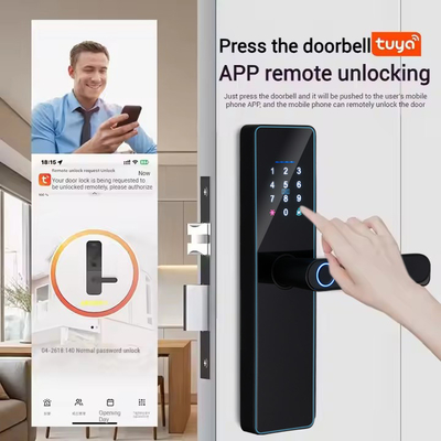 Glomarket Smart Cerradura Fechadura Digital Tuya Ttlock Zamknij Rfid Karta Hasło Odcisk palców Smart Door Lock