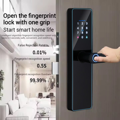 Glomarket Smart Cerradura Fechadura Digital Tuya Ttlock Zamknij Rfid Karta Hasło Odcisk palców Smart Door Lock