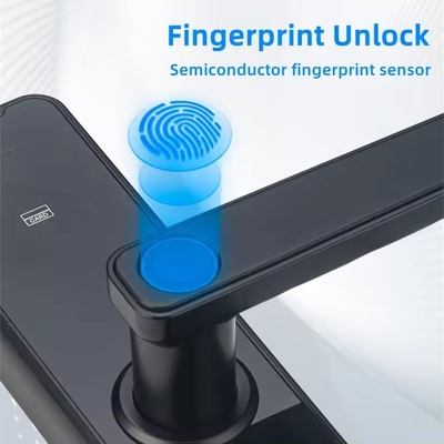 Glomarket Wifi Tuya Smart Door Lock Aluminiowy Odcisk Palca Hasło Karta Klucz Odblokowanie Biometryczny Cyfrowy Smart Lock
