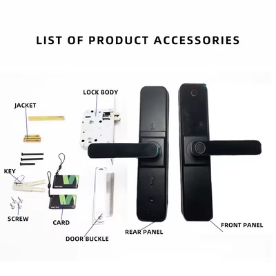 Glomarket Wifi Biometryczny Elektroniczny Tuya App Remote Smart Lock Smart Fingerprint Door Lock Z Cat Eye