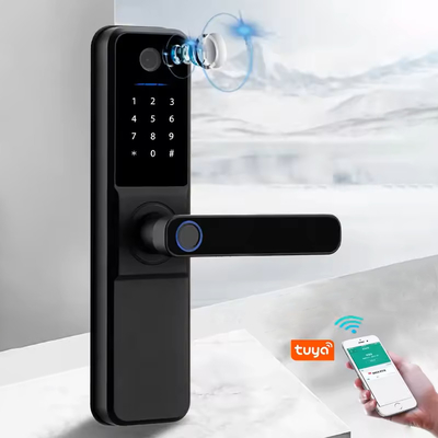 Glomarket Wifi Biometryczny Elektroniczny Tuya App Remote Smart Lock Smart Fingerprint Door Lock Z Cat Eye