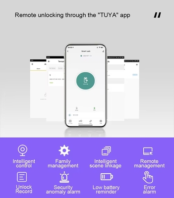 Glomarket Home Apartment Tuya Smart WiFi cyfrowy zamek drzwi telefon APP zdalne sterowanie bezpieczeństwo odciski palców Smart Door Lock