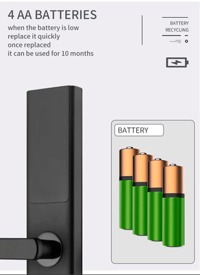 Glomarket Tuya Smart WiFi Digital Door Lock Code RFID IC Card Smartphone App Odblokowanie Biometryczny Odcisk Palca Smart Lock