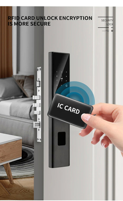 Glomarket Tuya Smart WiFi Digital Door Lock Code RFID IC Card Smartphone App Odblokowanie Biometryczny Odcisk Palca Smart Lock