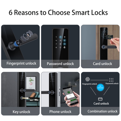 Glomarket Tuya Smart Security Cyfrowy zamek drzwiowy Biometryczny odcisk palca Ręcznik Smart Lock Hotel Apartament Room Lock Cena fabryczna