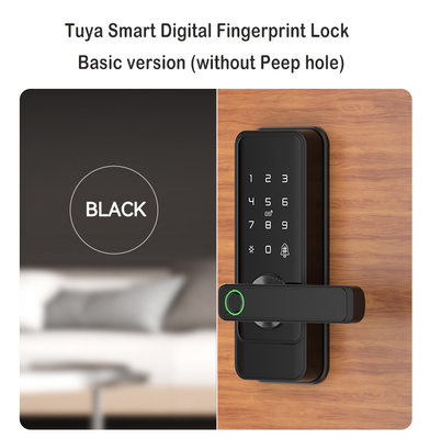 Glomarket Tuya Wi-Fi Keyless Deadbolt Lock Serraduras Elektryczny uchwyt Zamek drzwi z klawiaturą Smart Fingerprint Digital Lock
