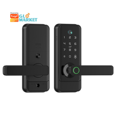 Glomarket Tuya Wi-Fi Keyless Deadbolt Lock Serraduras Elektryczny uchwyt Zamek drzwi z klawiaturą Smart Fingerprint Digital Lock