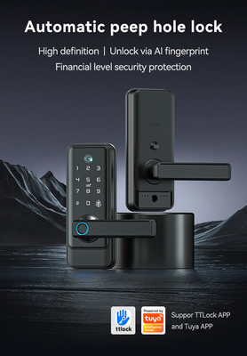 Glomarket Tuya Wi-Fi Keyless Deadbolt Lock Serraduras Elektryczny uchwyt Zamek drzwi z klawiaturą Smart Fingerprint Digital Lock