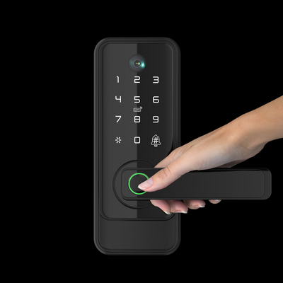 Glomarket Tuya Wi-Fi Keyless Deadbolt Lock Serraduras Elektryczny uchwyt Zamek drzwi z klawiaturą Smart Fingerprint Digital Lock