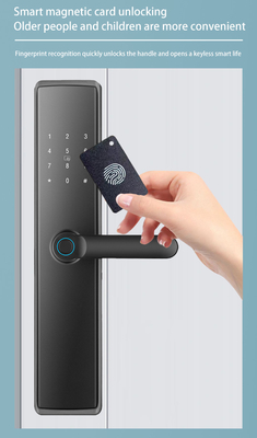 Glomarket Apartamentowy Zamek Pokój Odcisk palców Smart Door Lock Ble Password Keyless App Control Cyfrowe zamki drzwiowe
