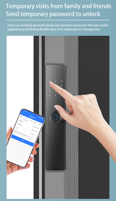 Glomarket Apartamentowy Zamek Pokój Odcisk palców Smart Door Lock Ble Password Keyless App Control Cyfrowe zamki drzwiowe
