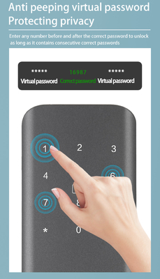 Glomarket Apartamentowy Zamek Pokój Odcisk palców Smart Door Lock Ble Password Keyless App Control Cyfrowe zamki drzwiowe