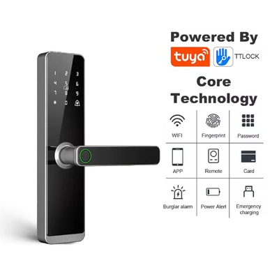 Glomarket Wholesale Factory Price Inteligentny odcisk palca Ręcznik Zamknięcie Bez klucza Digital Hotel Tuya App Smart Digital Door Lock