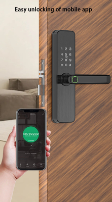 Glomarket Tuya Smart Door Lock Sypialnia Dom Digital Biometric Fingerprint Inteligentny uchwyt Zamki elektroniczne