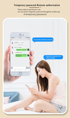 Glomarket Smart Tuya wodoodporny zamek drzwiowy ślizgowy odcisk palca hasło sterowanie zdalne uchwyt elektroniczny inteligentny zamek