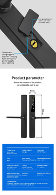 Glomarket Broken Bridge Smart Lock High-end Intelligence Zynk Alloy Tuya Wifi Odciski palców wodoodporny zamek drzwiowy