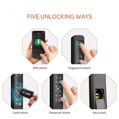 Glomarket Broken Bridge Smart Lock High-end Intelligence Zynk Alloy Tuya Wifi Odciski palców wodoodporny zamek drzwiowy