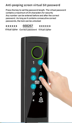 Glomarket Broken Bridge Smart Lock High-end Intelligence Zynk Alloy Tuya Wifi Odciski palców wodoodporny zamek drzwiowy