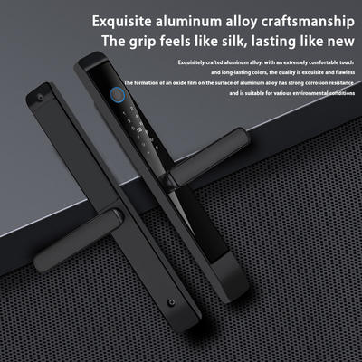 Glomarket Outdoor Aluminiowy zamek z przesuwnymi drzwiami cyfrowy uchwyt elektroniczny zamek z odciskiem palca Tuya wodoodporne inteligentne zamki