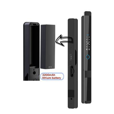 Glomarket Security Cerradura Inteligente Security Home Automatyczny Elektryczny Wi-Fi Odcisk palców Cyfrowy Tuya Smart Door Lock