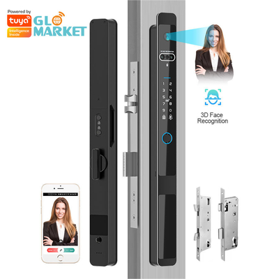 Glomarket Tuya 3d Face Cerradura Inteligente Automatyczna Elektryczna Kamera Wi-Fi Odcisk palców Cyfrowy Smart Door Lock