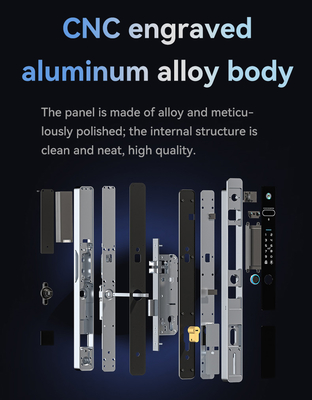 Glomarket Tuya 3d Face Cerradura Inteligente Automatyczna Elektryczna Kamera Wi-Fi Odcisk palców Cyfrowy Smart Door Lock