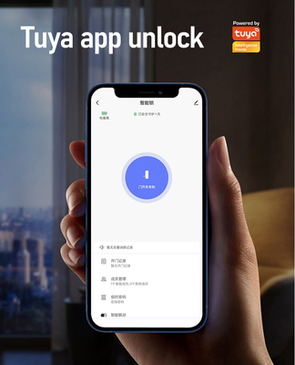 Glomarket Courtyard Villa Wrota Zamek Wysokiej Bezpieczeństwa wodoodporny Inteligentny Podwójny Odcisk Palca Hasło Smart Lock