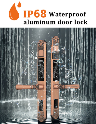 Glomarket Courtyard Villa Wrota Zamek Wysokiej Bezpieczeństwa wodoodporny Inteligentny Podwójny Odcisk Palca Hasło Smart Lock