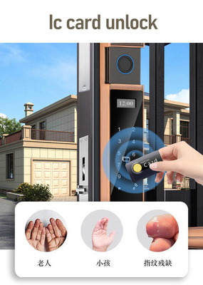 Glomarket Courtyard Villa Wrota Zamek Wysokiej Bezpieczeństwa wodoodporny Inteligentny Podwójny Odcisk Palca Hasło Smart Lock