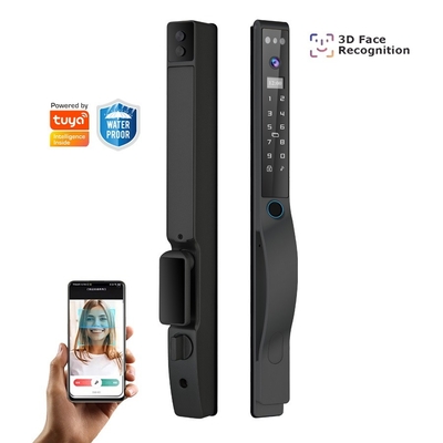 Glomarket Outdoor Electric Keyless 3D Face Recognition Tuya Digital Password Card Door Lock Wodoszczalny Zamek Odcisków Palców Inteligentny Zamek