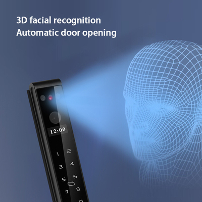 Glomarket Outdoor Electric Keyless 3D Face Recognition Tuya Digital Password Card Door Lock Wodoszczalny Zamek Odcisków Palców Inteligentny Zamek