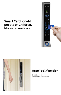 Glomarket Outdoor Electric Keyless 3D Face Recognition Tuya Digital Password Card Door Lock Wodoszczalny Zamek Odcisków Palców Inteligentny Zamek