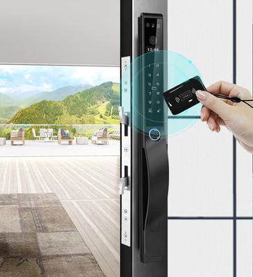 Glomarket Outdoor Electric Keyless 3D Face Recognition Tuya Digital Password Card Door Lock Wodoszczalny Zamek Odcisków Palców Inteligentny Zamek