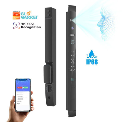 Glomarket Automatyczny 3D Smart Lock Z Kamera Bezpieczeństwa Biometryczny Odcisk Palca Drzwi Przenośne Tuya Smart Door Lock