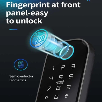 Glomarket Smart Home wodoodporny Smart Electric Rim Lock z Tuya APP Control WIFI Outdoor Gate Door Fingerprint Smart Lock