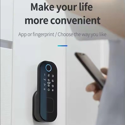 Glomarket Smart Home wodoodporny Smart Electric Rim Lock z Tuya APP Control WIFI Outdoor Gate Door Fingerprint Smart Lock