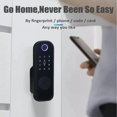 Glomarket Apartment Tuya Smart Door Lock Antykradztwo cyfrowe hasło Ttlock App Control Gate Podwójne Smart Rim Fingerprint Lock