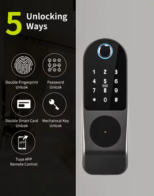 Glomarket Tuya wodoodporny cyfrowy TTLock zdalny odblokowanie Dwustronny odcisk palca Smart Lock