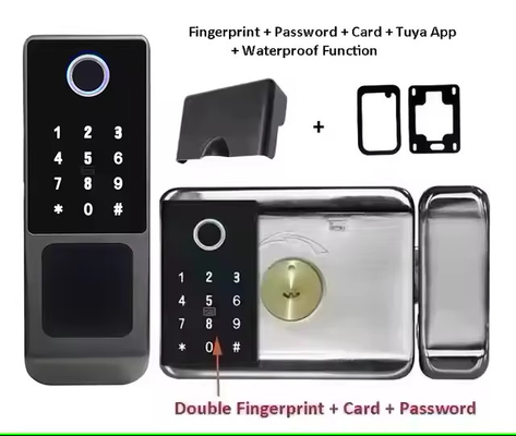 Glomarket Tuya wodoodporny cyfrowy TTLock zdalny odblokowanie Dwustronny odcisk palca Smart Lock