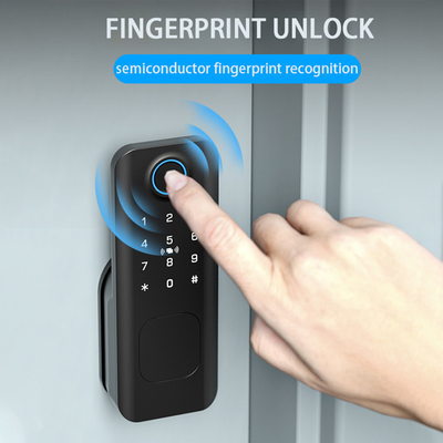 Glomarket Bezpieczeństwo zewnętrzne Inteligentny klucz cyfrowy Odcisk palca Hasło Smart Rim Door Lock For Gate Front Door
