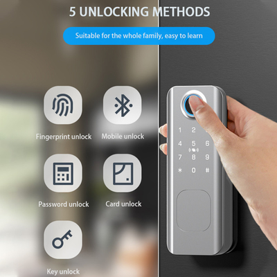 Glomarket Bezpieczeństwo zewnętrzne Inteligentny klucz cyfrowy Odcisk palca Hasło Smart Rim Door Lock For Gate Front Door