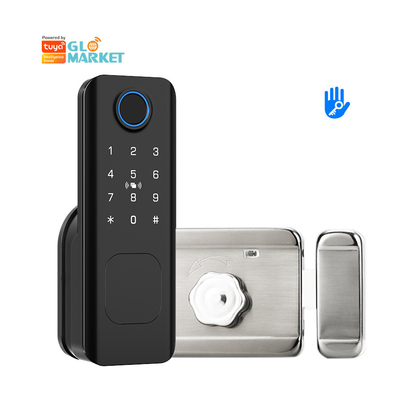 Glomarket Bezpieczeństwo zewnętrzne Inteligentny klucz cyfrowy Odcisk palca Hasło Smart Rim Door Lock For Gate Front Door