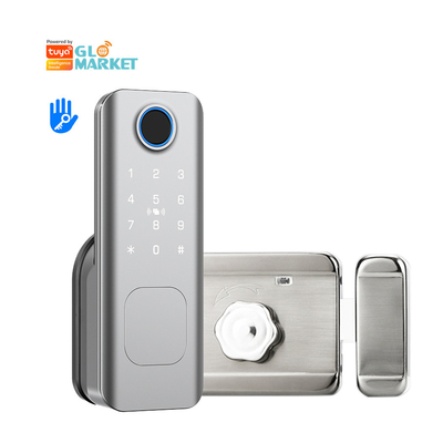 Glomarket Bezpieczeństwo zewnętrzne Inteligentny klucz cyfrowy Odcisk palca Hasło Smart Rim Door Lock For Gate Front Door